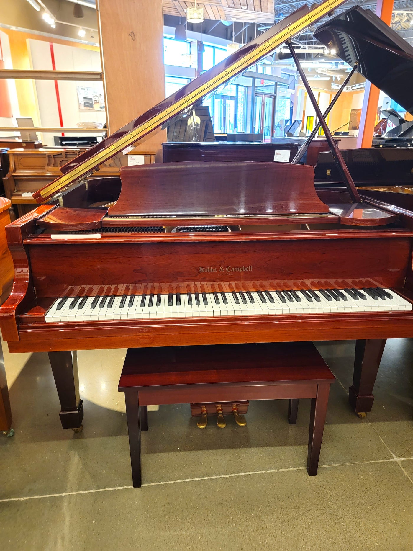 2001 Kohler & Campbell 5'1" SKG-500 Grand Piano | Polished Walnut | SN: IJKG0486 | Used