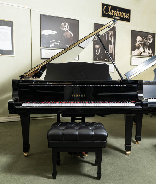 1976 Yamaha 7'6" C7 Grand Piano | Polished Ebony | Used