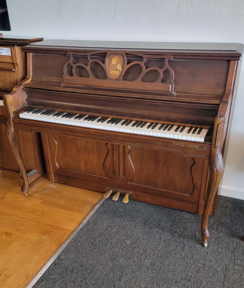 Young Chang CM110 Console Upright Piano | Satin Walnut | SN: 2242334 | Used