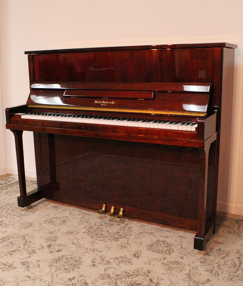 Hallet Davis 118C Upright Piano | Polished Mahogany | SN: 996571 | Used