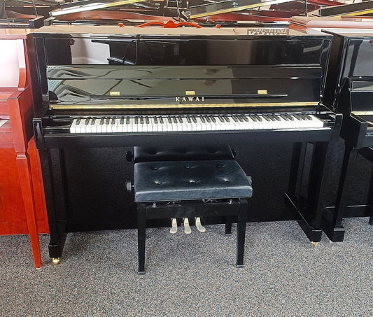 Kawai K200 Upright Piano (2021) | Polished Ebony | 45"| Used