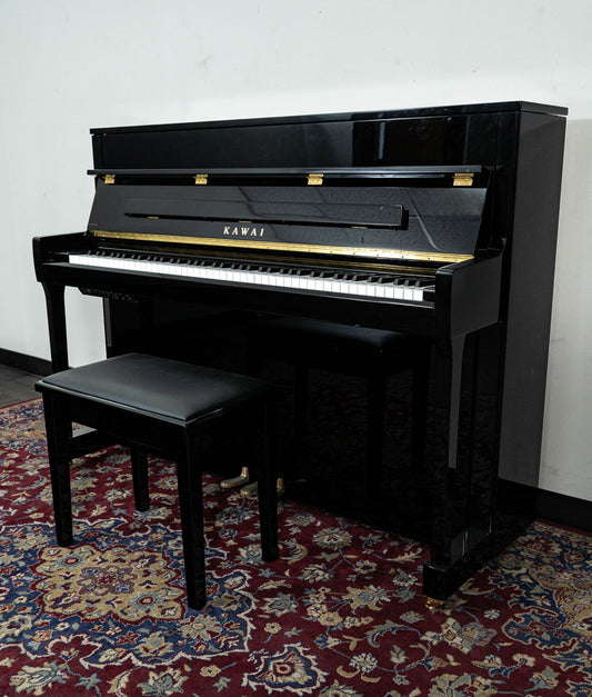 Kawai 45" K200-ATX3 Hybrid Upright Piano | Polished Ebony | New