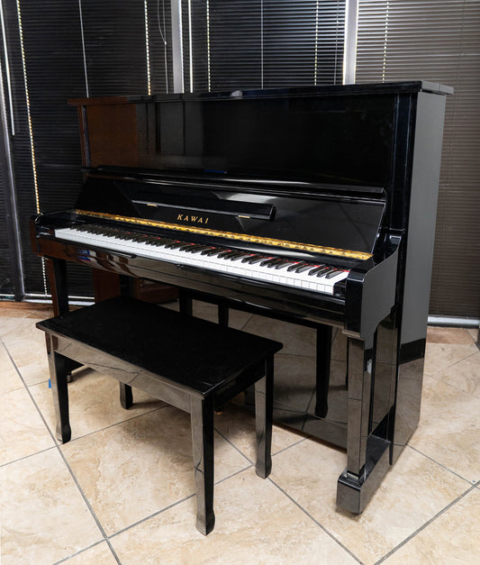 1991 Kawai BS2A Special Edition Upright | Polished Ebony |SN: 2002164 | Used