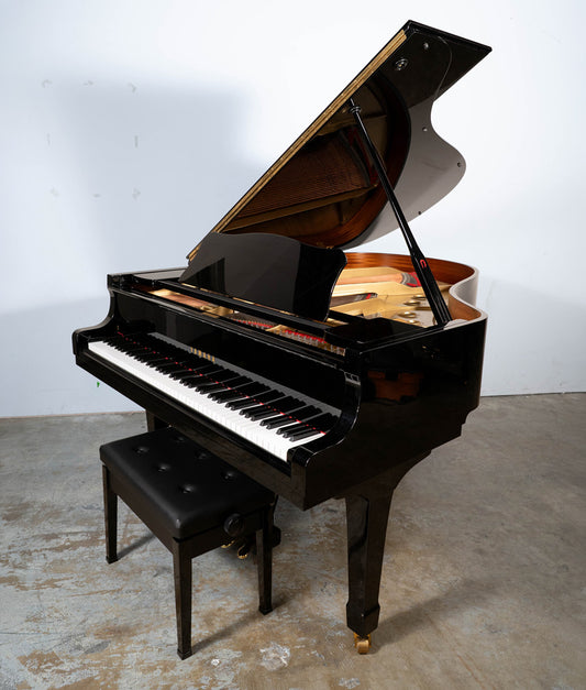 Yamaha C3 Grand Piano (1983) | Polished Ebony | 6'1" | Serial No. 3650218 | Refurbished