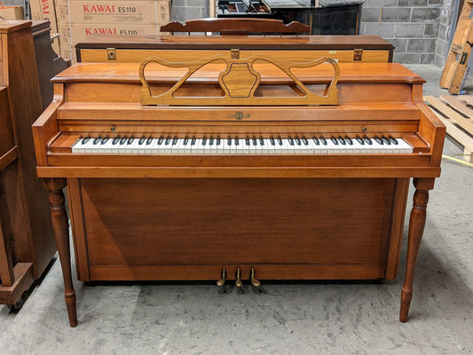 Cable 5294-2 Console Piano | Satin Oak | SN: 386023 | Used