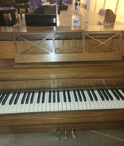 1968 Cable Nelson Upright Piano | Oak Satin | SN: 373530