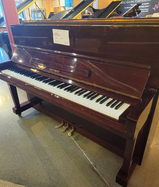 Hoffman Upright Piano | Polished Mahogany | SN: AP20210922A | Used