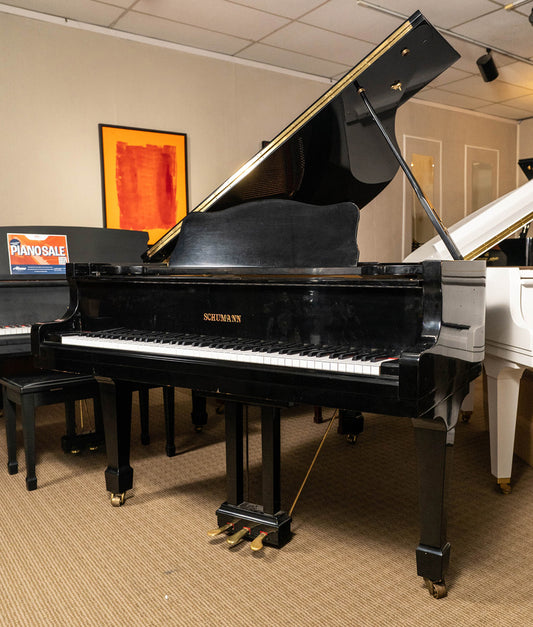 1987 Schumann G82 Grand Piano | Polished Ebony | SN: 8701180 | Used
