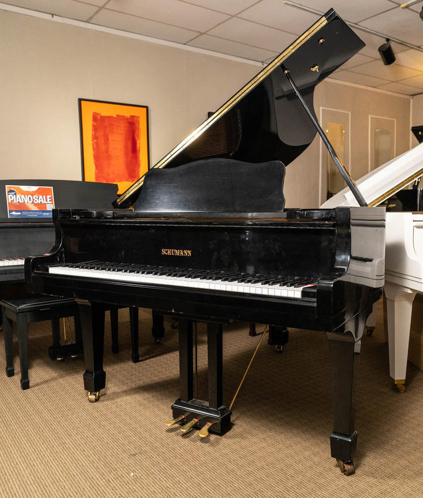 1987 Schumann G82 Grand Piano | Polished Ebony | SN: 8701180 | Used