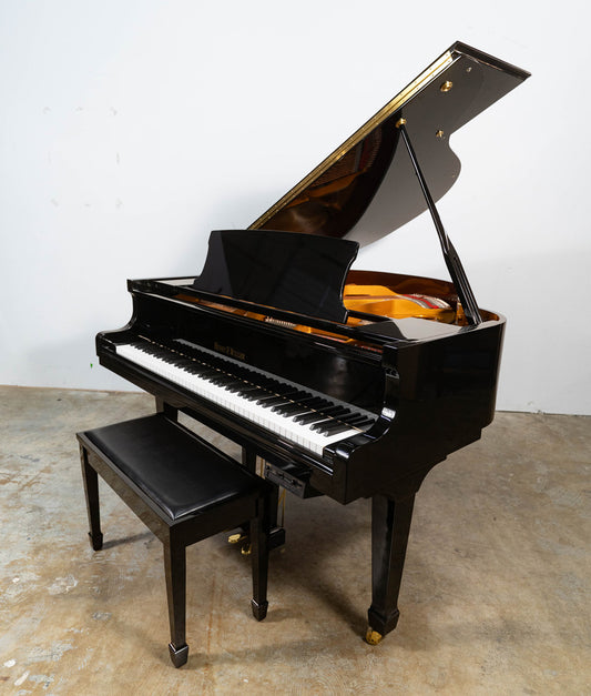 Henry F Miller HMG-058S Player Grand Piano | Polished Ebony | 4'11" | Serial No. 974343 | Used