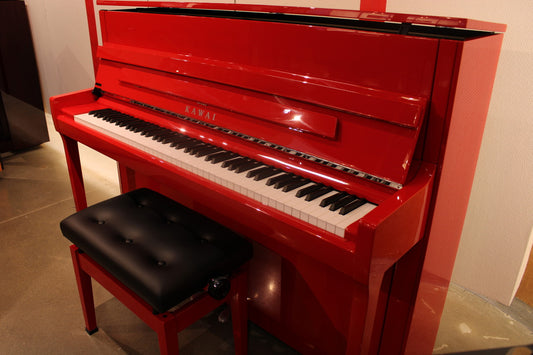 Kawai K200 Upright Console Piano - Polished Red