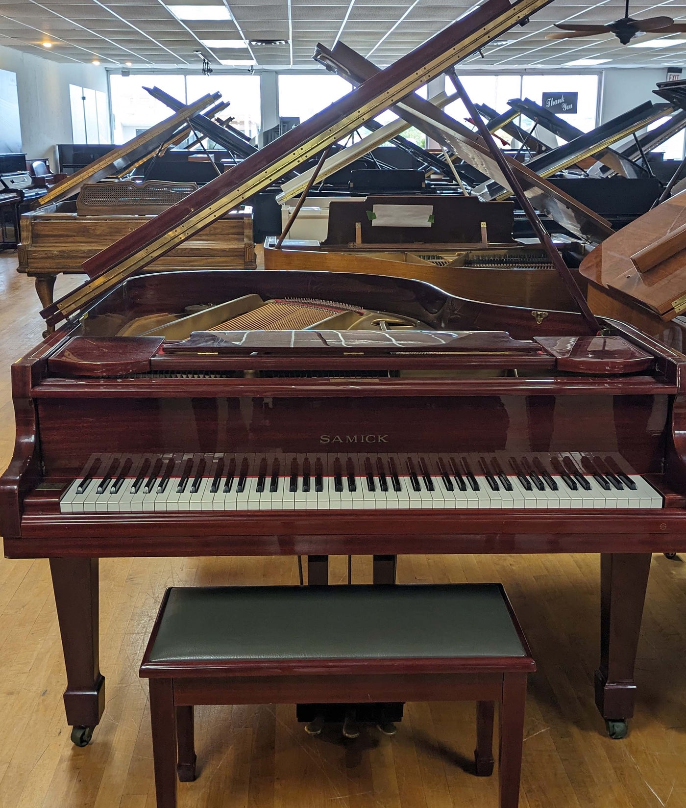 Samick SG-172 Grand Piano | Polished Mahogany | SN: AE0166