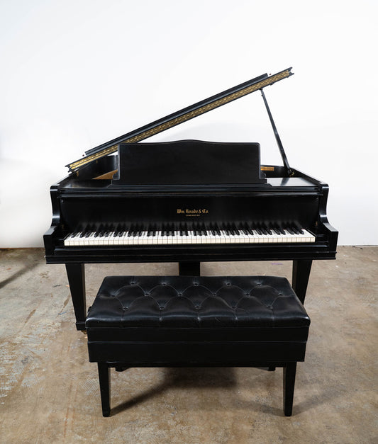 Wm. Knabe & Co 400 Baby Grand Piano in Satin Ebony (1977) | Used