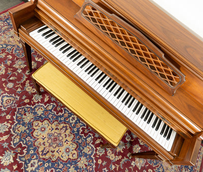 Kimball Console Upright Piano | Satin Oak | SN: 882935