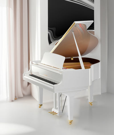 GL-20 | 5'2" Baby Grand Piano | Snow White Polish | New