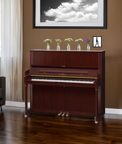 Kawai 51" K-500 Polished Mahogany Upright Piano | New