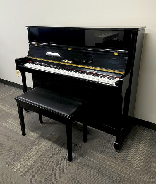 Suzuki 48" Studio Piano | Polished Ebony | SN: C07098 | Used