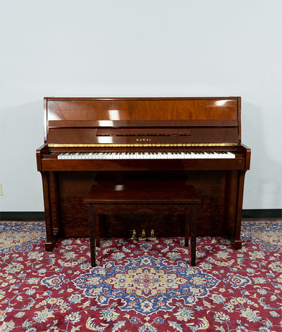 Kawai CS-9 Upright Piano | Polished Mahogany | SN: 1604418 | Used