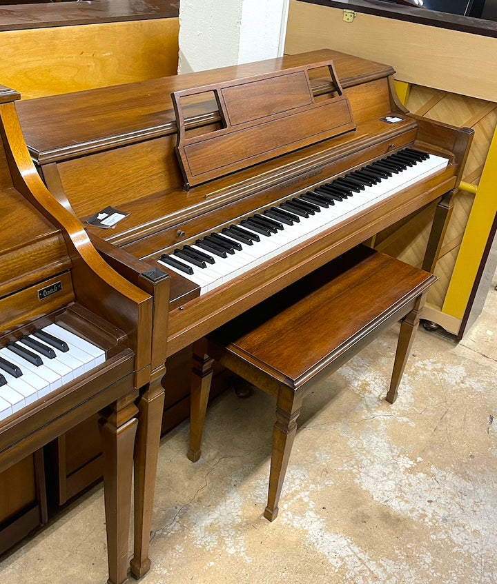 Hobart M. Cable Spinet Piano | Satin Walnut | Used – Alamo Piano