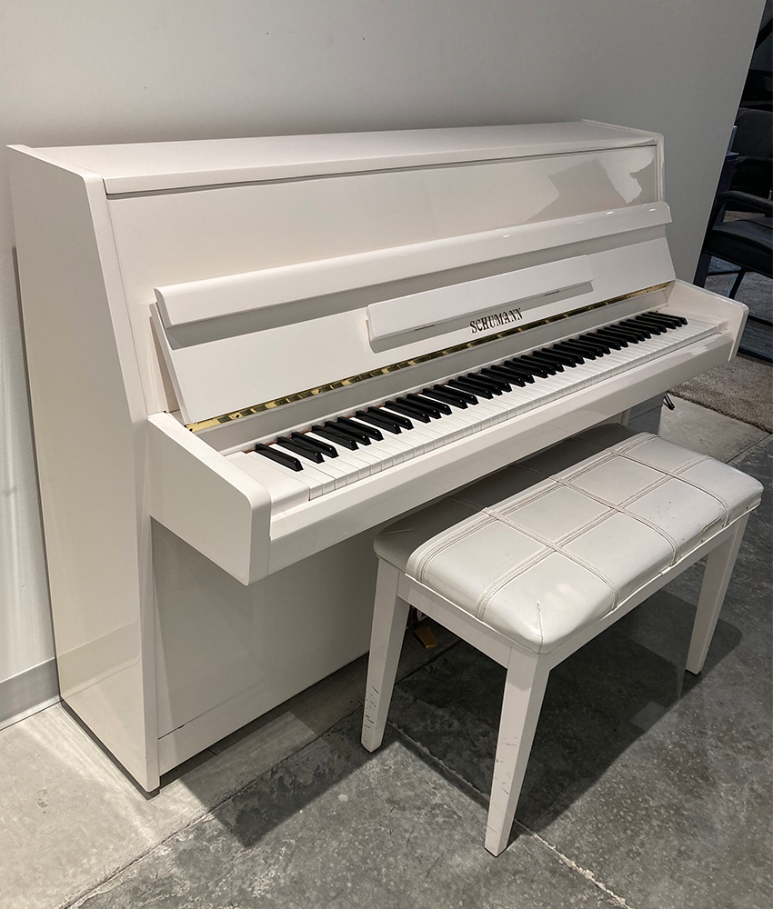 Used white deals piano