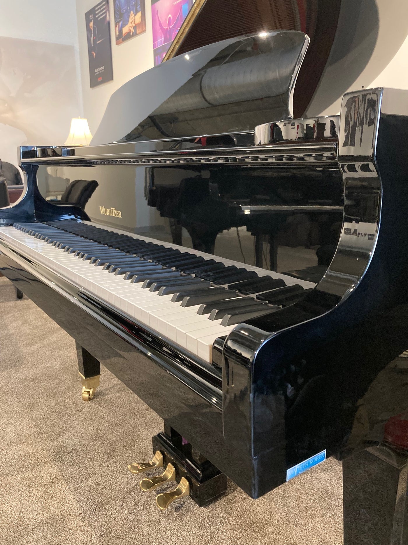 Wurlitzer 5'1" C153 Grand Piano | Polished Ebony | SN: 71281 | Used