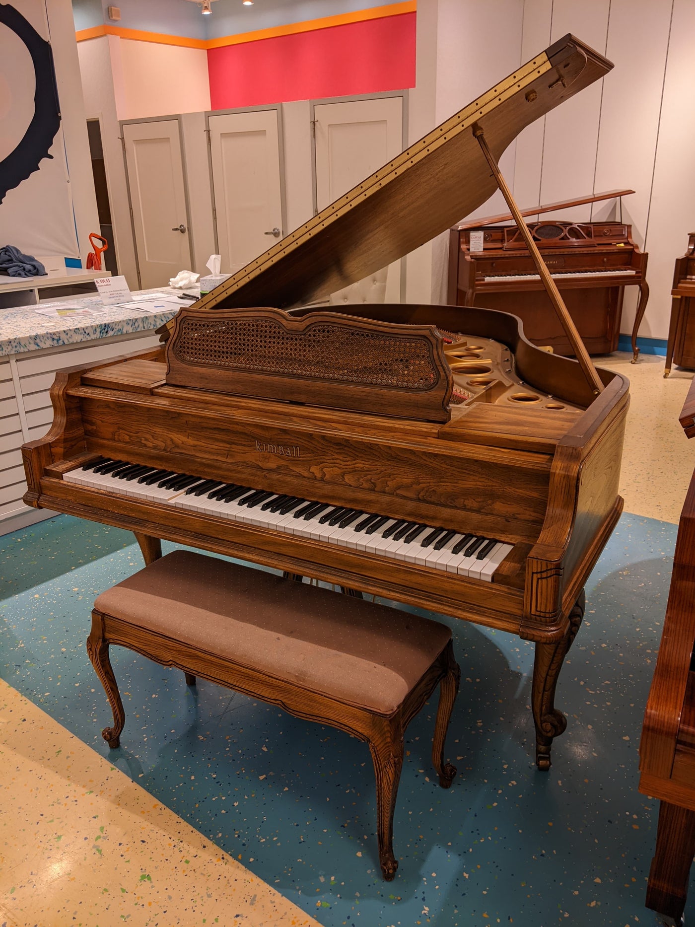 Kimball 5'9" 587S Grand Piano | Viennese Oak Satin | SN: A45815 | Used