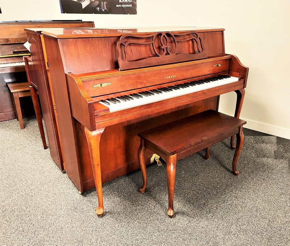 Yamaha M500 Upright Piano | Queen Anne Medium Cherry | Used