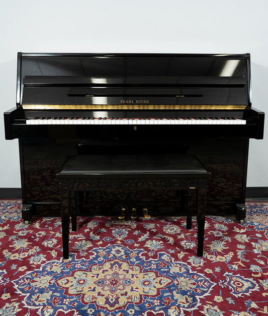 Pearl River UP108D1 Upright Piano | Polished Ebony | SN: 1510778 | Used