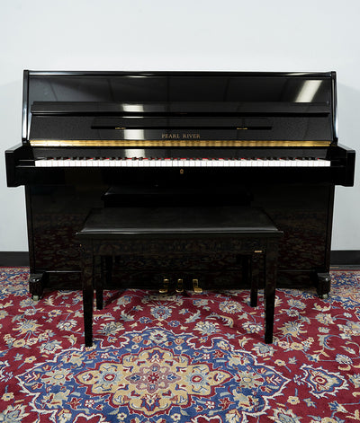Pearl River UP108D1 Upright Piano | Polished Ebony | SN: 1510778 | Used