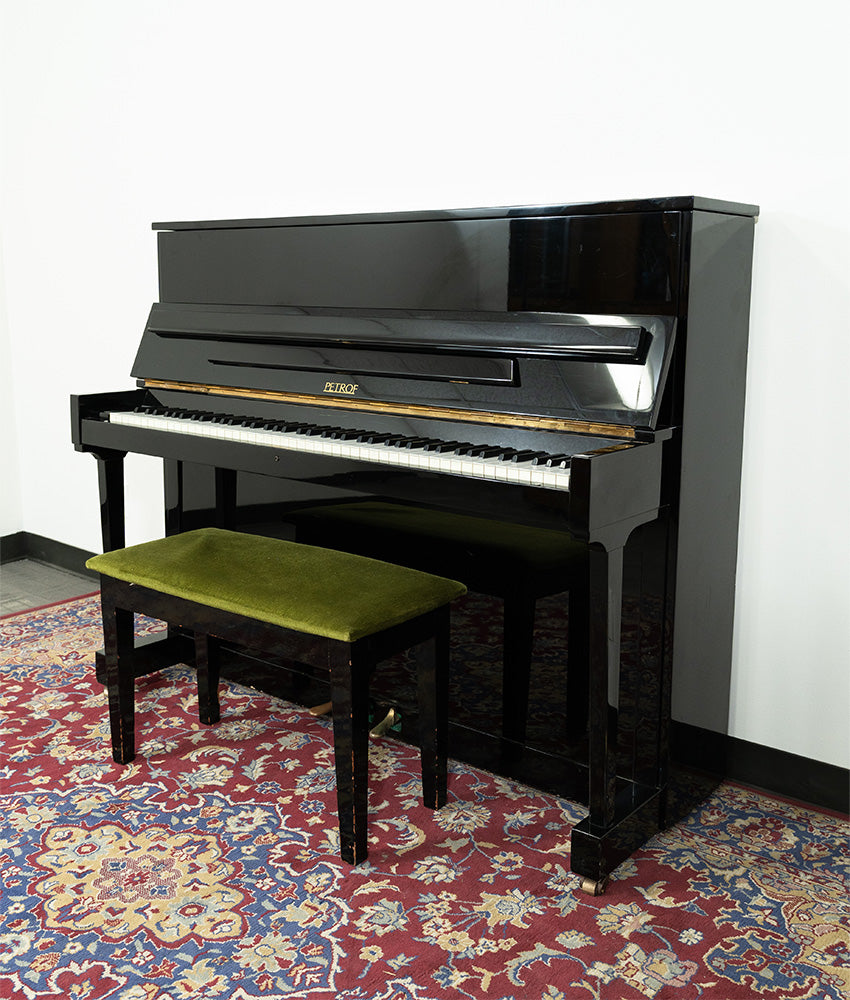 Petrof Grand Prix Upright Piano | Polished Ebony | SN: 476785 | Used