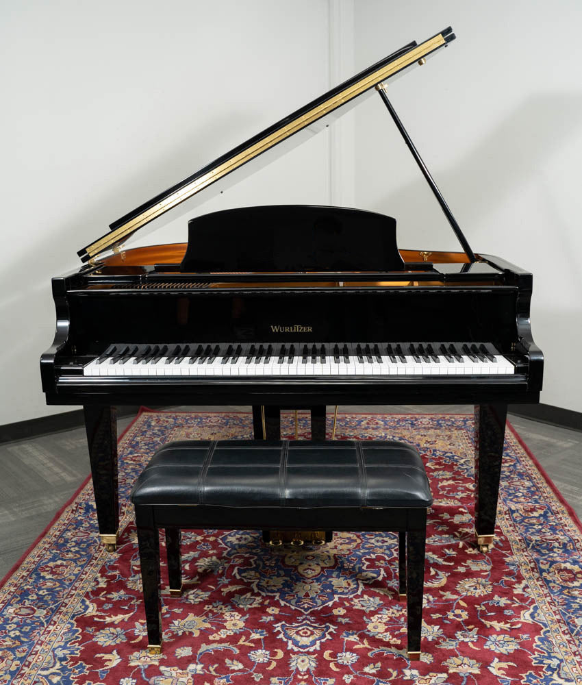 Wurlitzer 4'8" C143 Baby Grand Piano | Polished Ebony | Used