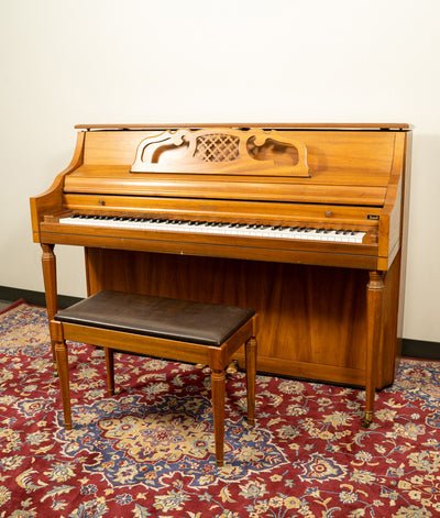 Kimball Console Piano | Satin Oak | Used