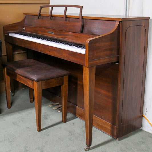 Baldwin Spinet Piano | Satin Dark Walnut | SN: 1374625 | Used