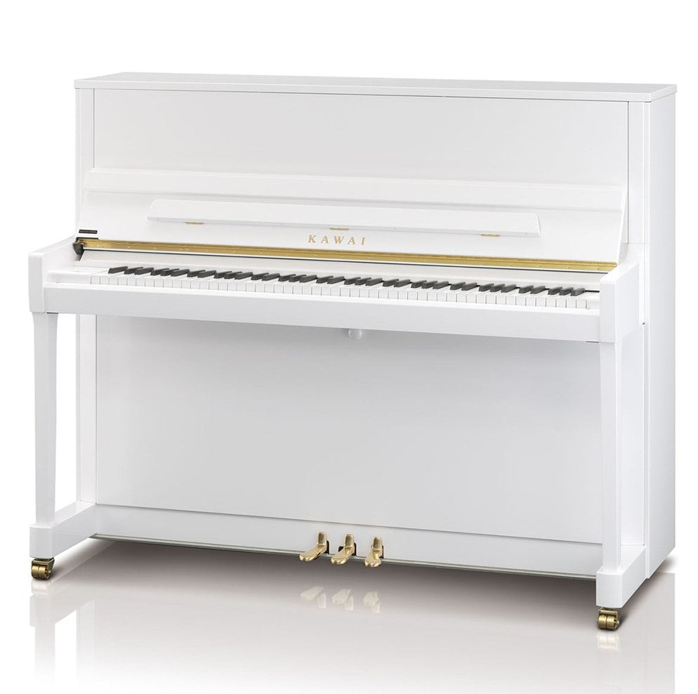 Kawai 48" K300 Aures 2 Hybrid Piano w/ ATX4 | Snow White Polish | New