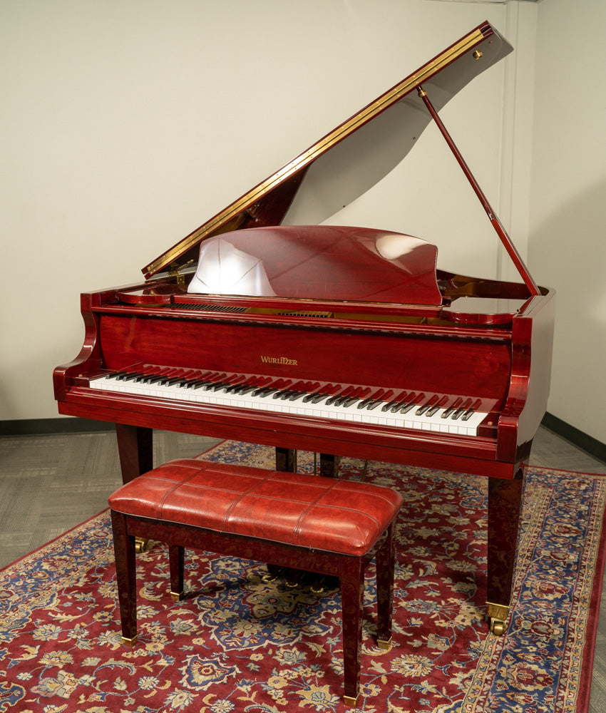 Wurlitzer 5'3" C153 Grand Piano| Polished Cherry