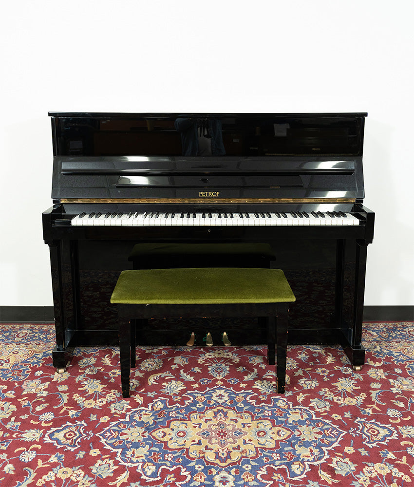 Petrof Grand Prix Upright Piano | Polished Ebony | SN: 476785 | Used