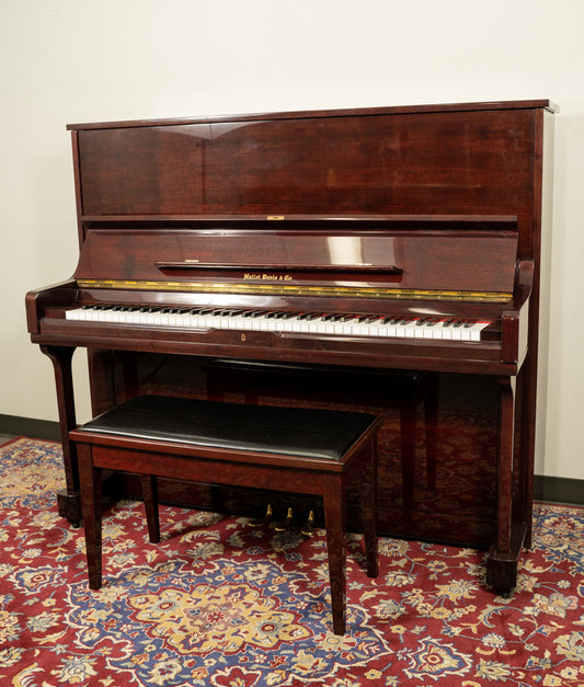 Hallet Davis & Co. Upright Piano | Polished Walnut