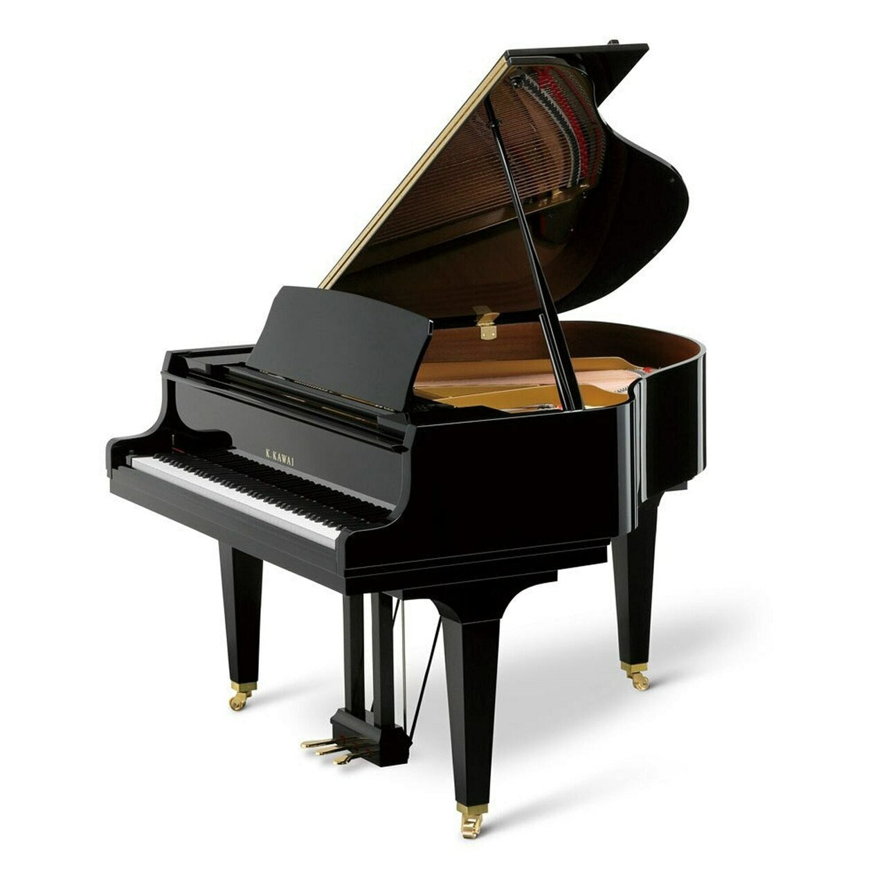 Kawai 5'0" GL-10 Baby Grand Piano | Ebony Polish/Nickel Hardware | New
