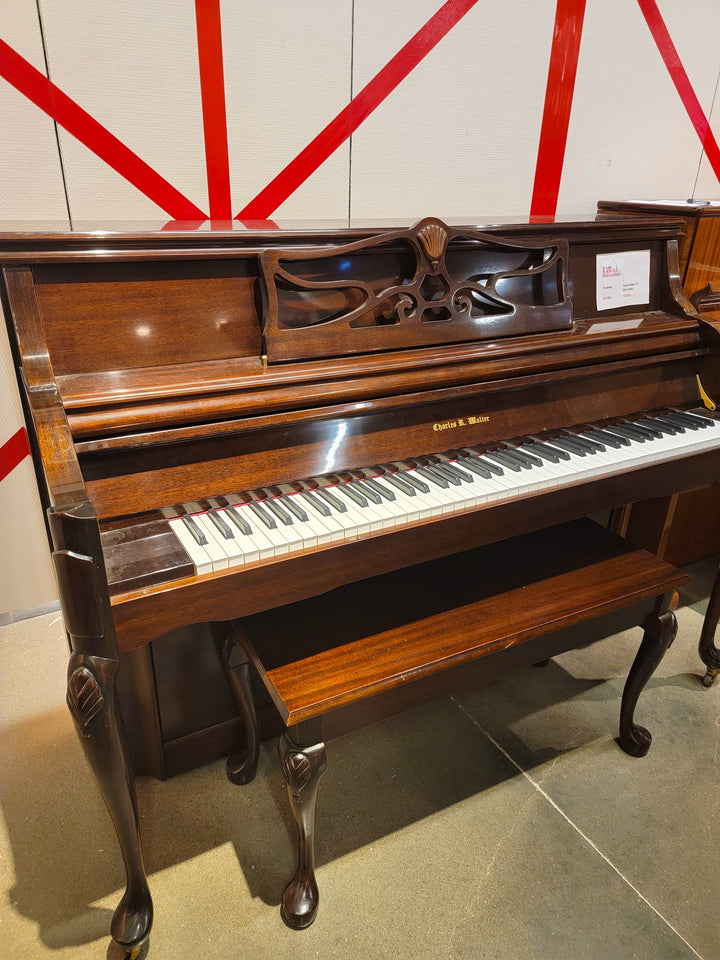 Used Upright Piano, Charles R Walter Console Piano | Satin – Alamo