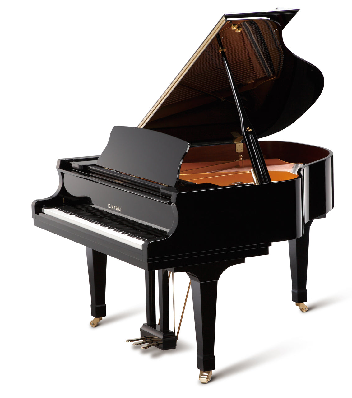 GX-1 | 5'5" BLAK Series Classic Grand Piano | Snow White Polish | New