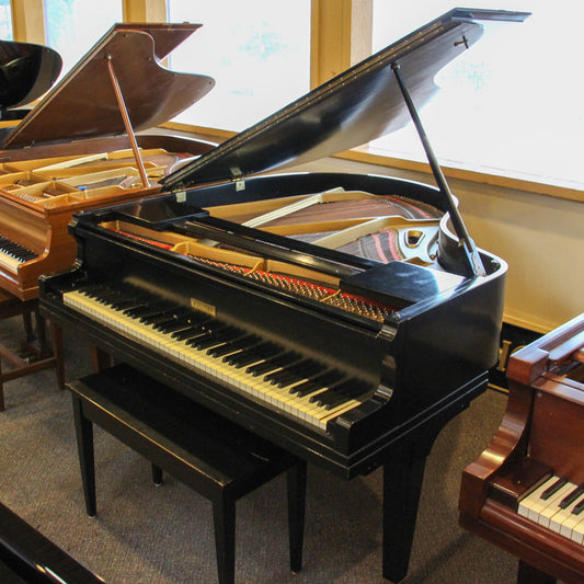 Wurlitzer Satin Ebony Baby Grand Piano | 226935| Used