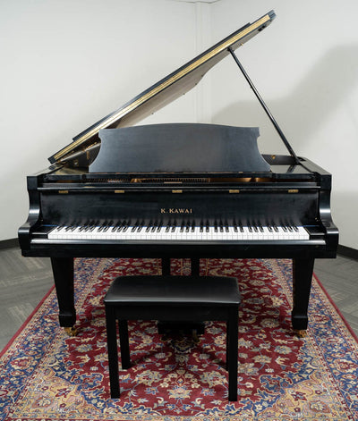 1985 Kawai 7'6" KG-7D Grand Piano | Satin Ebony | Used