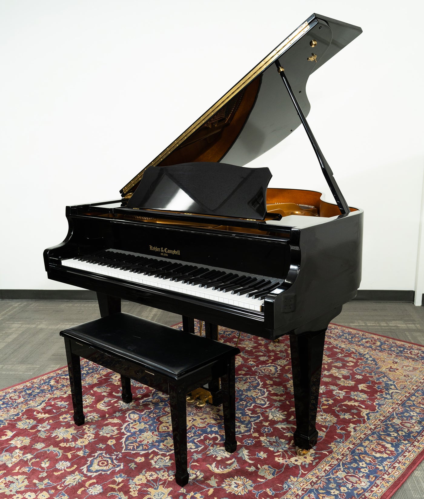 Kohler & Campbell 4'8 KIG47 PE Grand Piano | Polished Ebony | SN: IJJBG0068