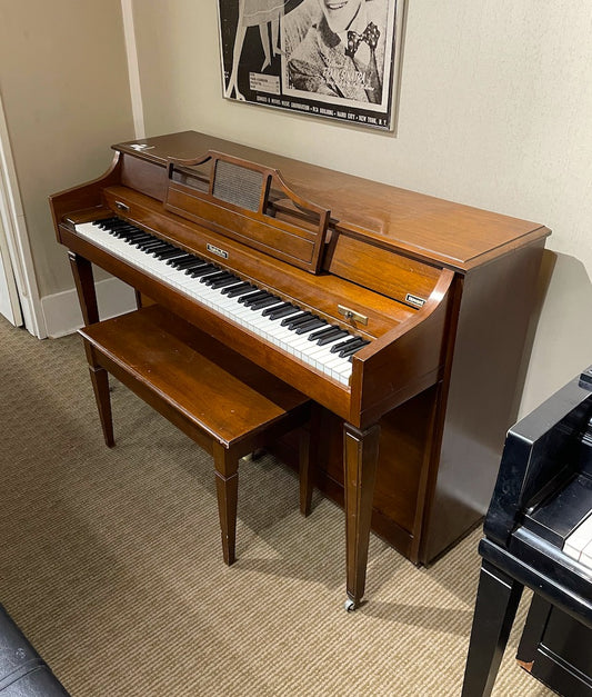 Baldwin Howard Spinet Piano | Polished Walnut - YOSA | SN: 1118145 | Used