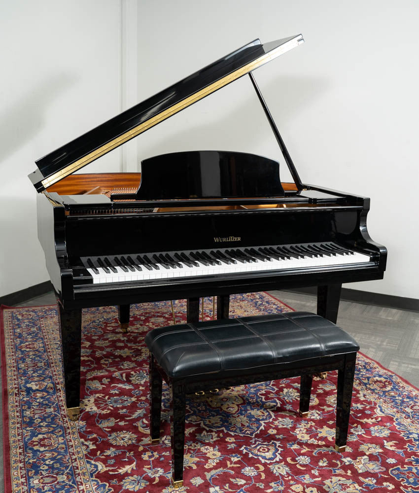 Wurlitzer 4'8" C143 Baby Grand Piano | Polished Ebony | Used