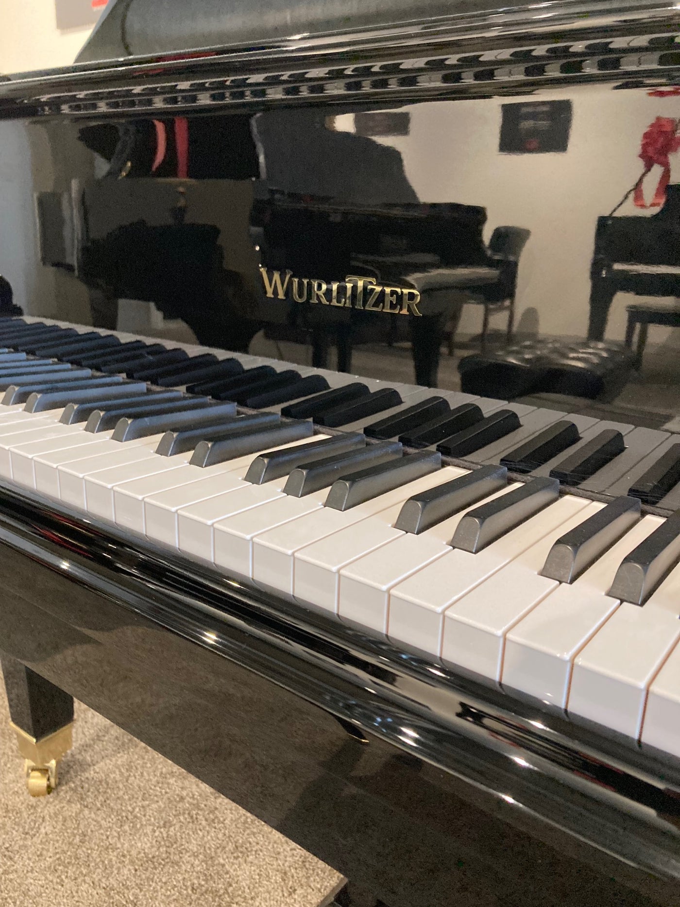 Wurlitzer 5'1" C153 Grand Piano | Polished Ebony | SN: 71281 | Used