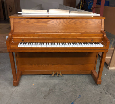 1992 Kawai 42" 502S Upright Piano | Satin Oak | SN: A36950 | Used