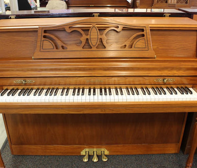 Wurlitzer 2475 Console Piano | Satin Oak | SN: 2814983 | Used