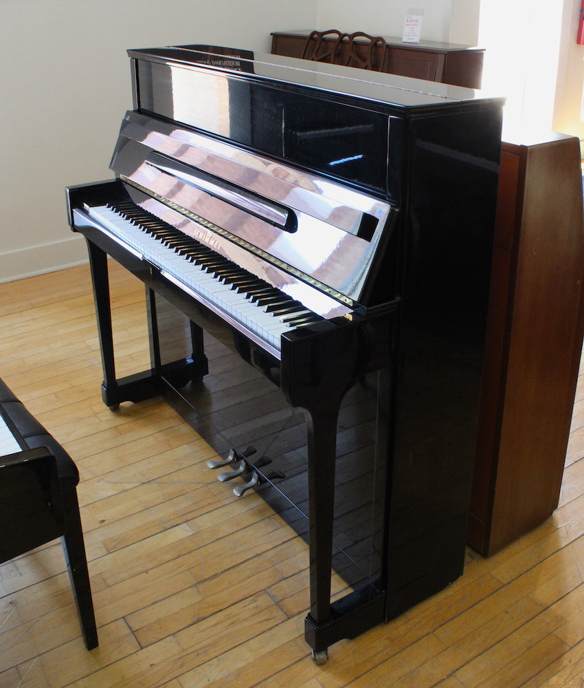 1991 Schimmel Upright Piano | Polished Ebony | SN: 297337 | Used