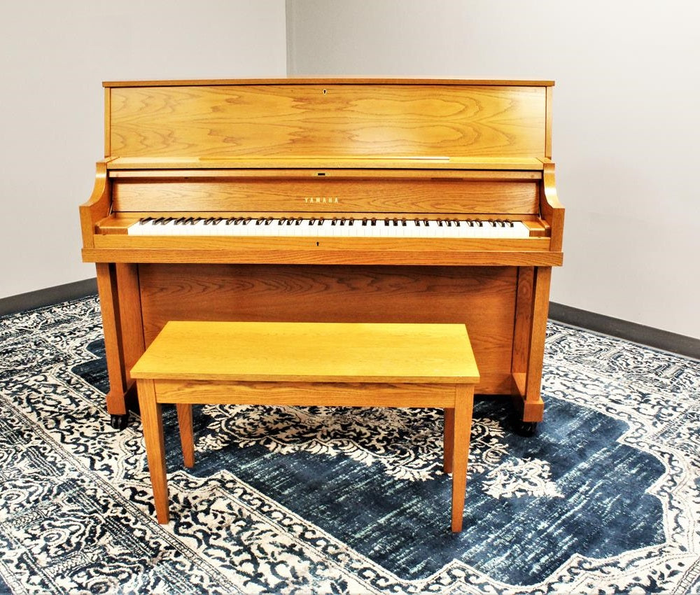 Yamaha 45" | P22 Satin Oak Upright Piano | #214046 | Used